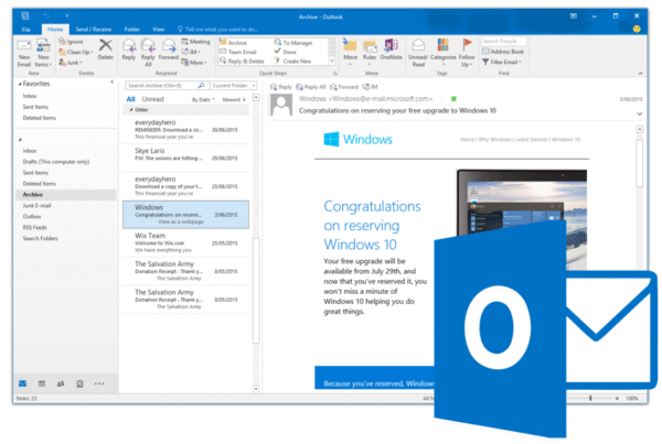 Microsoft Office Home and Student 2016 Outlook digital license – email and calendar management software for Windows