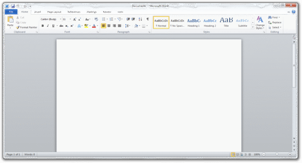 Microsoft Office 2010 Professional Plus interface on Windows PC from Microsoft Office 2010 suite with digital license