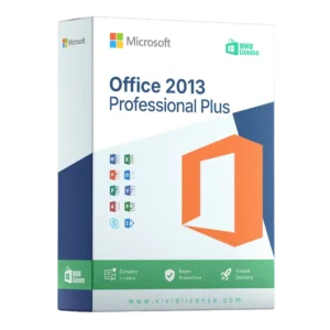 Microsoft Office 2013 Professional Plus license digital package including Word, Excel, PowerPoint, Outlook, Access, Publisher and other Microsoft Office apps