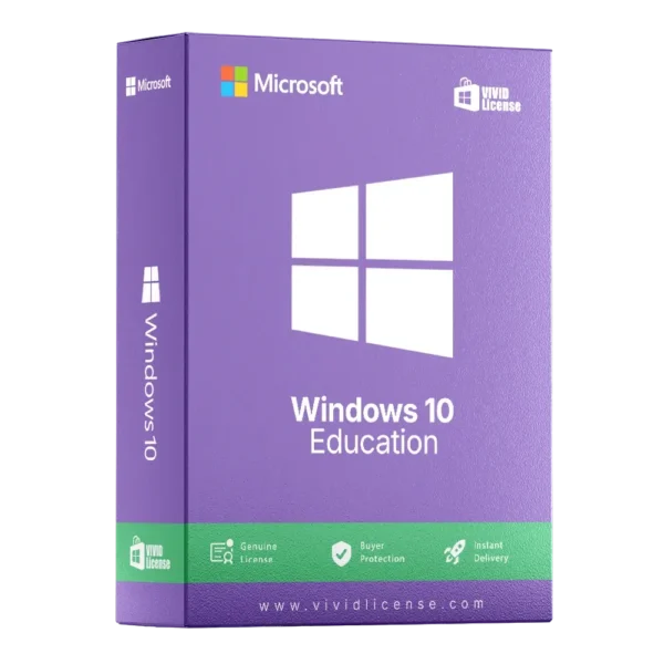 Windows 10 Education desktop screenshot – activated with Digital License.