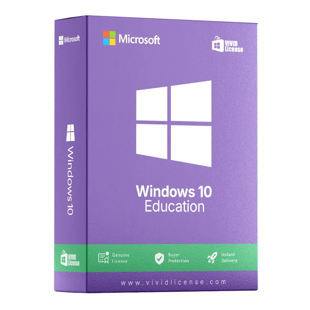 Windows 10 Education desktop screenshot – activated with Digital License.