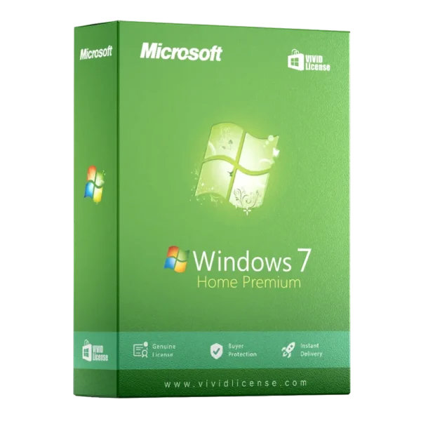 Windows 7 Home Premium License - Vivid License 2025