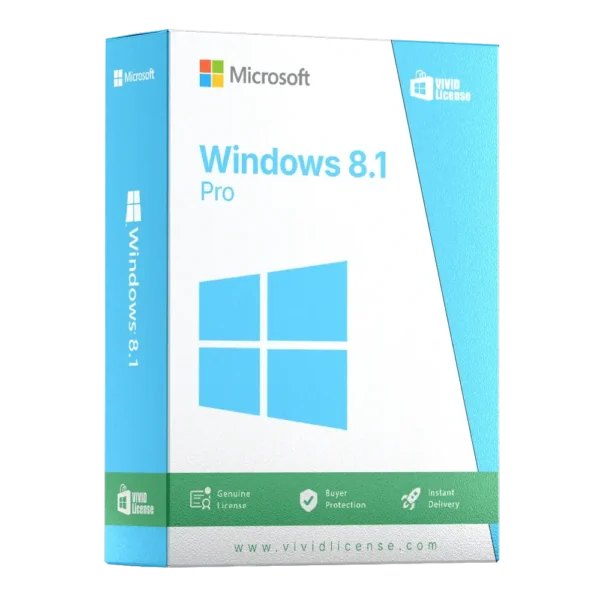 Windows 8.1 Pro License - Vivid License 2025