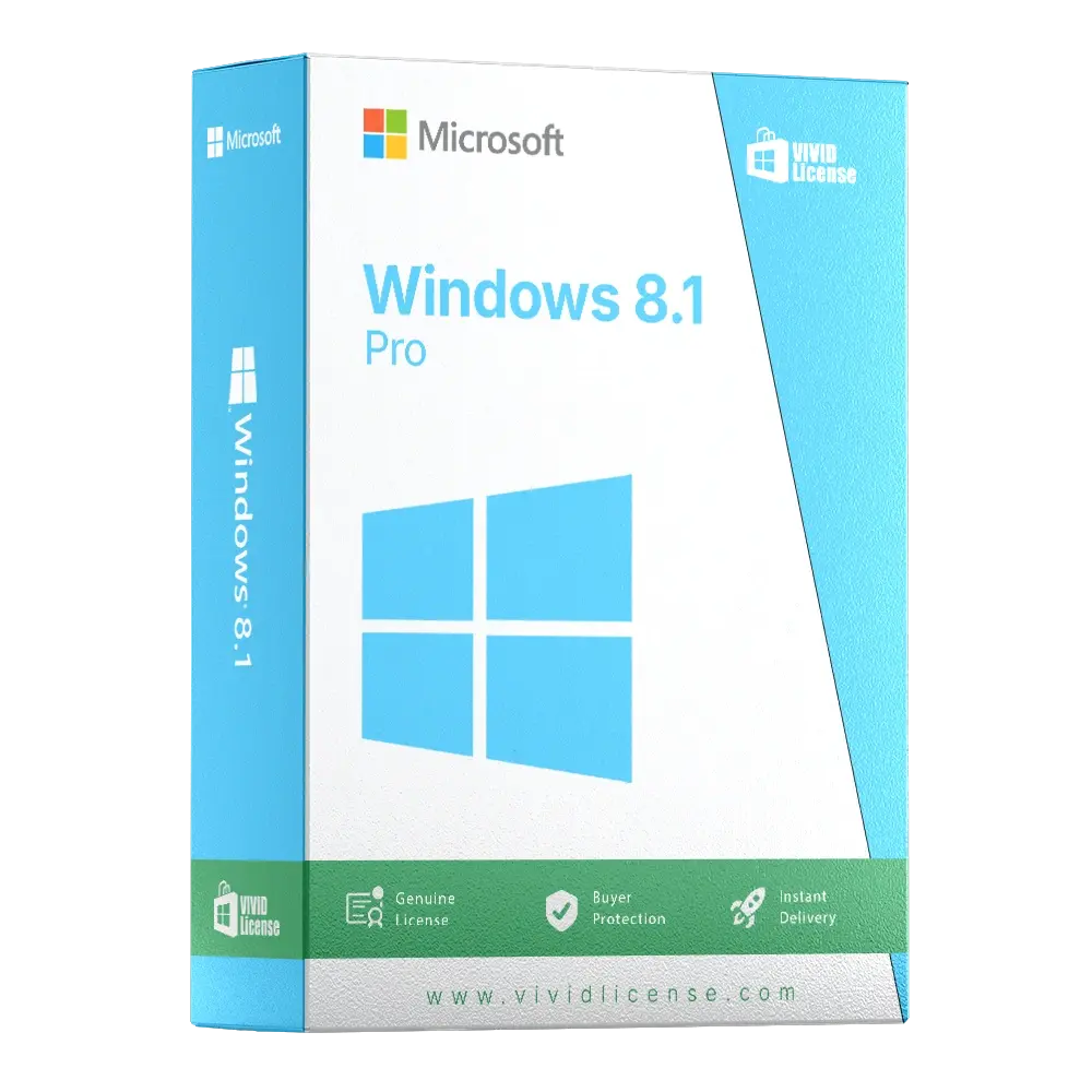 Windows 8.1 Pro License - Vivid License 2025